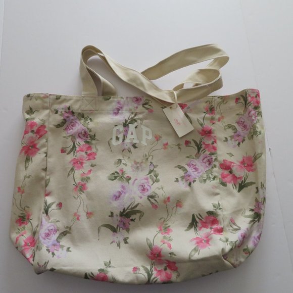 Gap × LoveShackFancy Floral Tote, Pink Floral, NWT - Picture 4 of 8